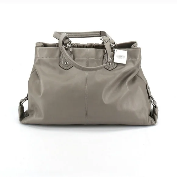 NWT Coach Ashley Ruched Leather Shoulder Bag W/2 Freebies - Picture 3 of 13